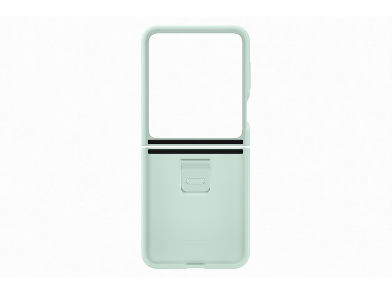 Samsung Z Flip5 silikonskydd med ring (ocean green) Skydd