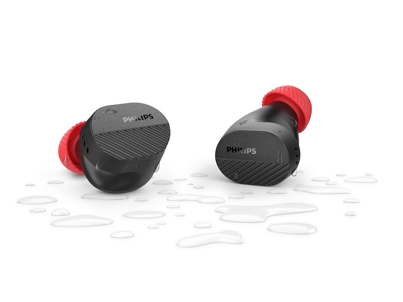 Philips GO TAA5508 Trådlös sportshörlurar, In-Ear (svart) Trådlöst