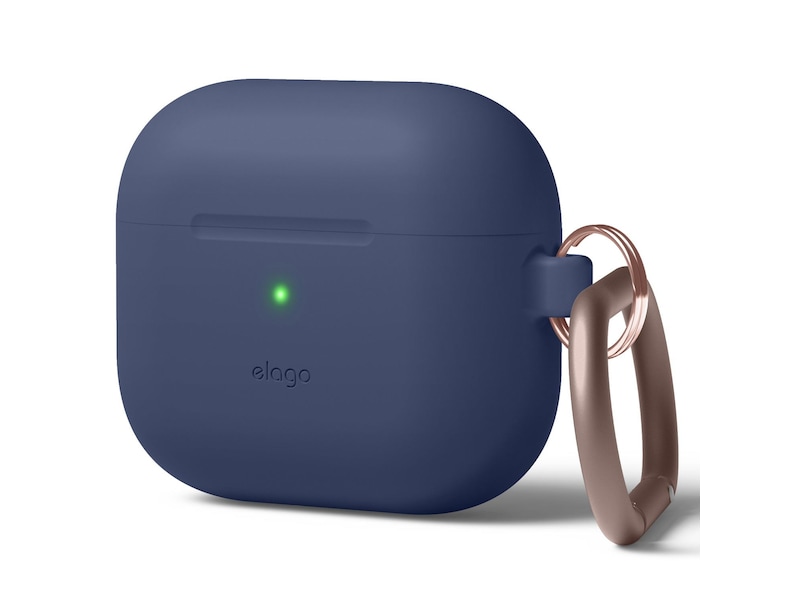 Elago Airpods 3 Silikonfodral med karbinhake (jean indigo) Tillbehör