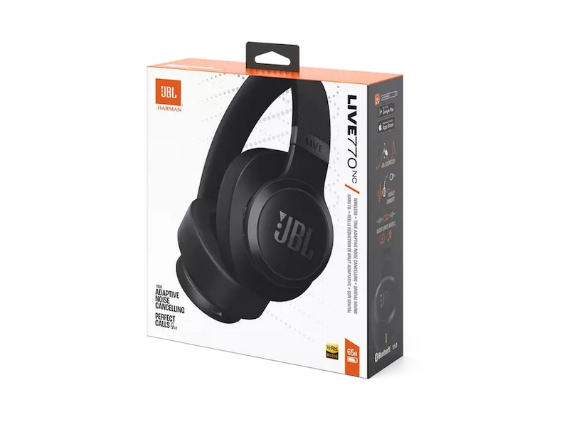 JBL LIVE 770NC Trådlösa Hörlurar, Over-ear (svart) Trådlöst