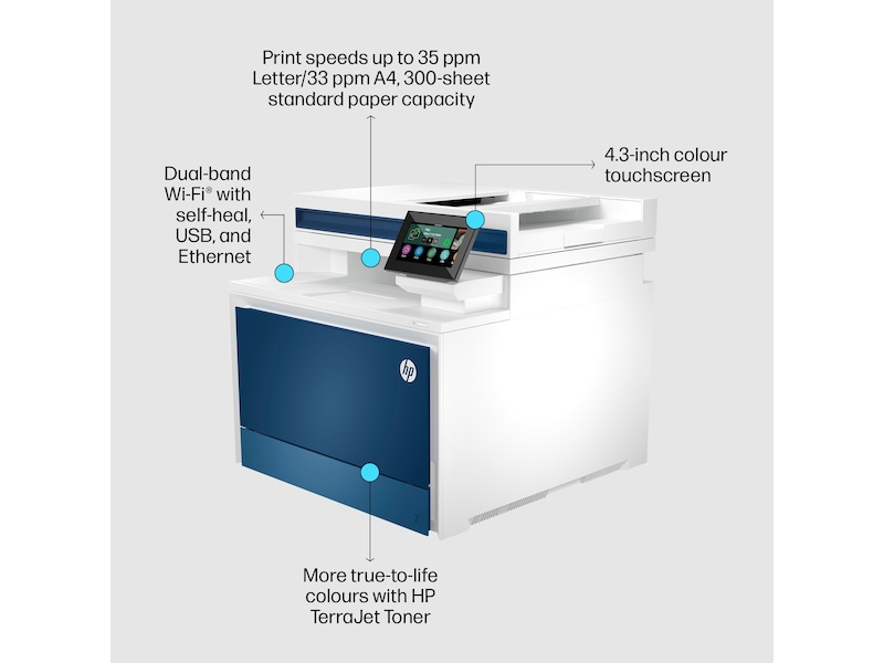 HP skrivare Color LaserJet Pro MFP 4302dw Multifunktion