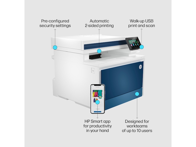 HP skrivare Color LaserJet Pro MFP 4302dw Multifunktion