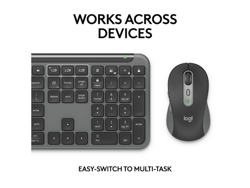 Logitech Signature Slim Combo MK950 for Business (graphite) Mus/tangentbord kombinationpaket