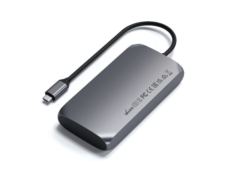 Satechi USB-C M1 Multimedia Adapter (grå) USB-hub