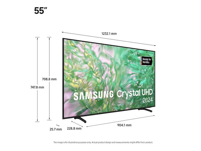 Samsung 55" DU8005 4K Crystal UHD Smart TV TU55DU8005K TV