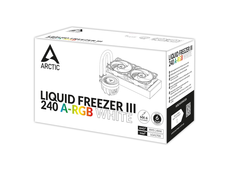 Arctic Liquid Freezer III 240 A-RGB Kylare (vit) CPU - Vattenkylning