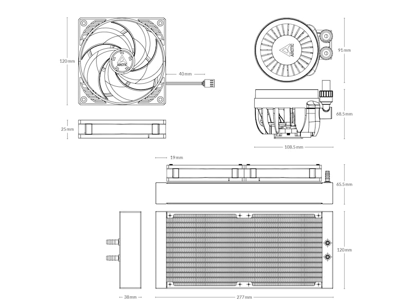 Arctic Liquid Freezer III 240 Kylare (svart) CPU - Vattenkylning