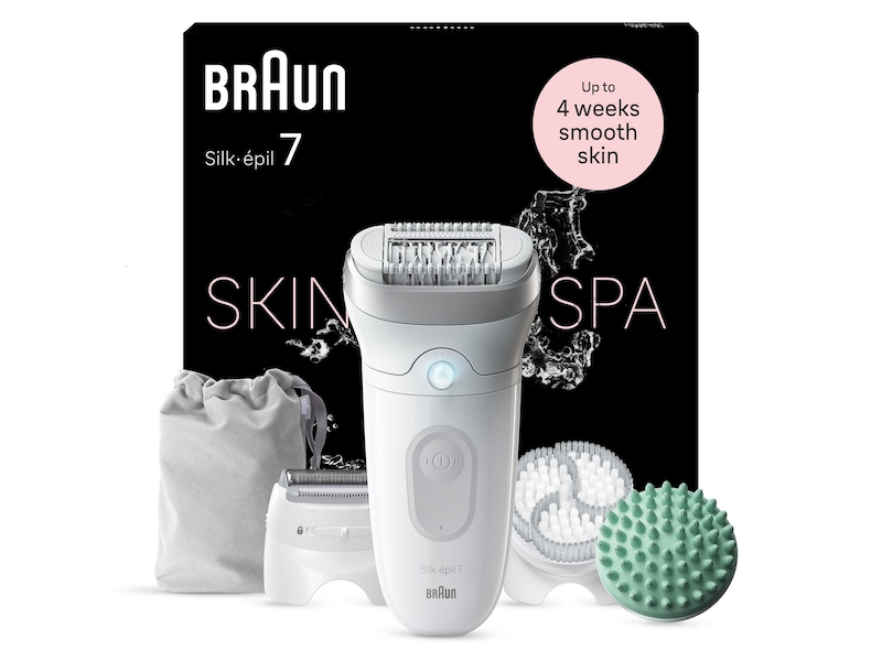 Braun Silk-épil 7 SkinSpa SE7-081 Epilator (vit/silver) Ladyshave