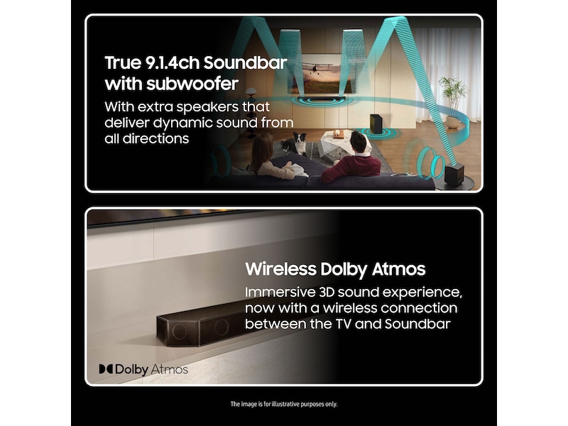 Samsung HW-Q935D soundbar med subwoofer (svart) Soundbars