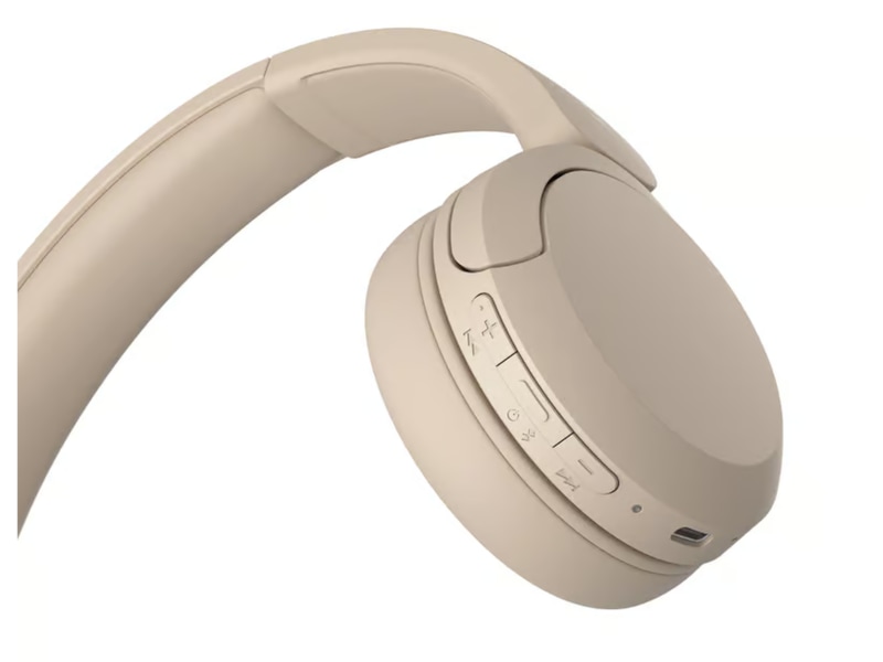 Sony WH-CH520 trådlösa hörlura, On-Ear (beige) Trådlöst