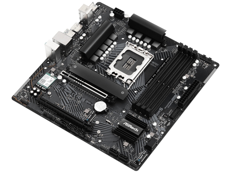 ASRock B760M Phantom Gaming Lightning WIFI Moderkort Intel Socket