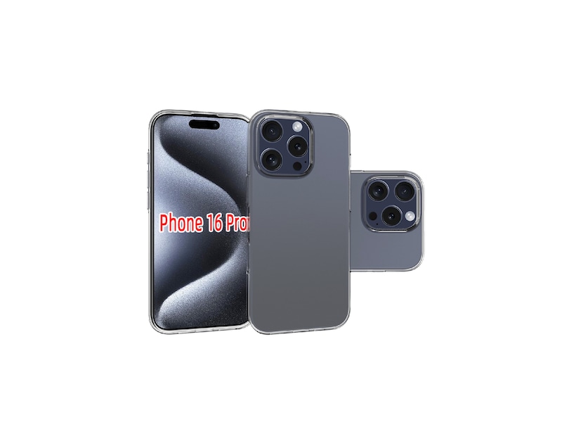 iiglo iPhone 16 Pro Silikonskal (transparent) Skydd