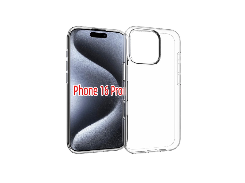 iiglo iPhone 16 Pro Silikonskal (transparent) Skydd