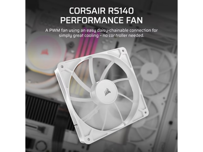 Corsair RS140 Fläkt (vit) Fläkt