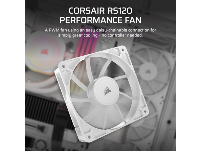 Corsair RS120 Fläkt (vit) Fläkt