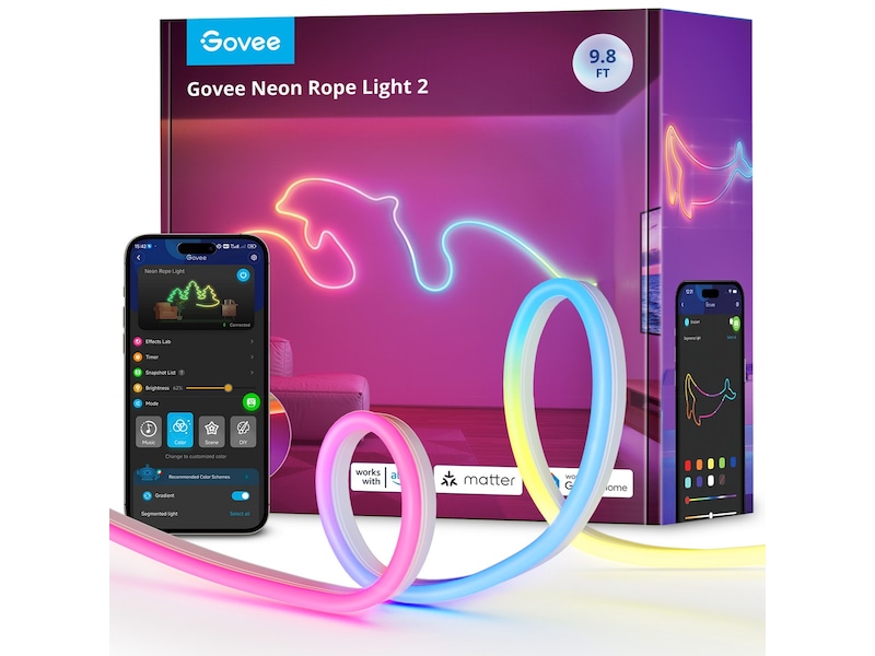 Govee Neon Rope Light 2 - 3 meter Lampor