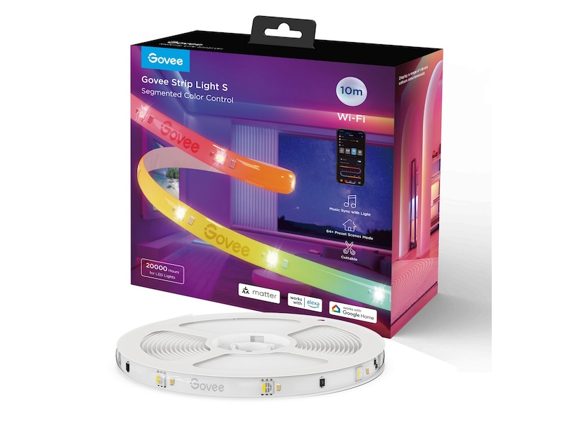 Govee RGBIC LED Lightstrip - 10 meter Lampor