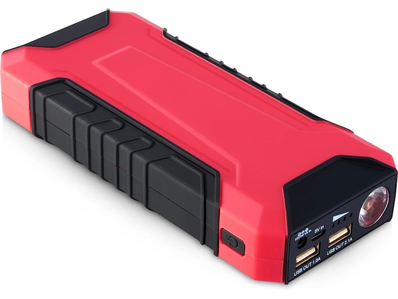 Andersson Powerbank + Jumpstarter 8000 mAh (röd) Powerbank