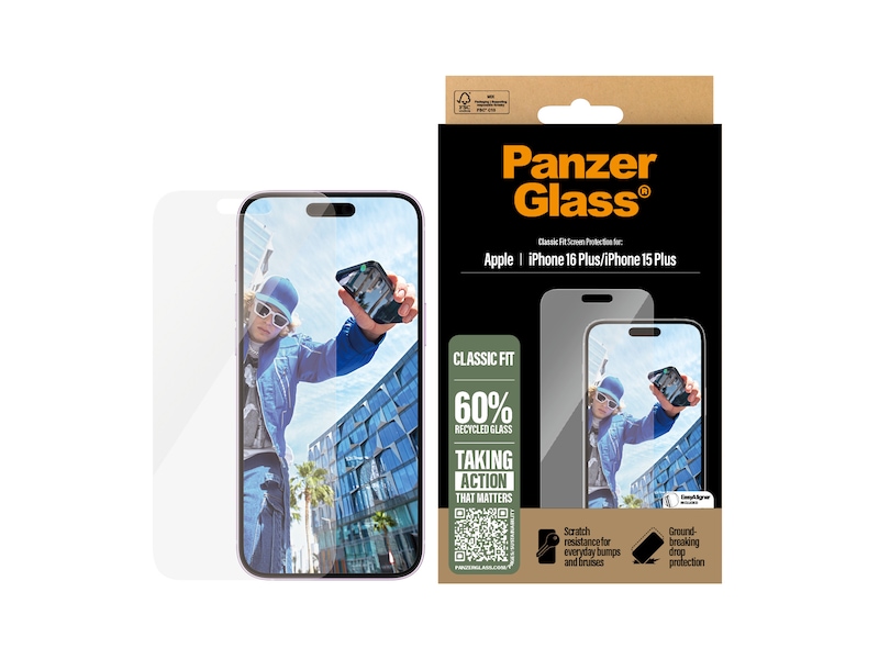 PanzerGlass iPhone 16 Plus skärmskydd Skärmskydd