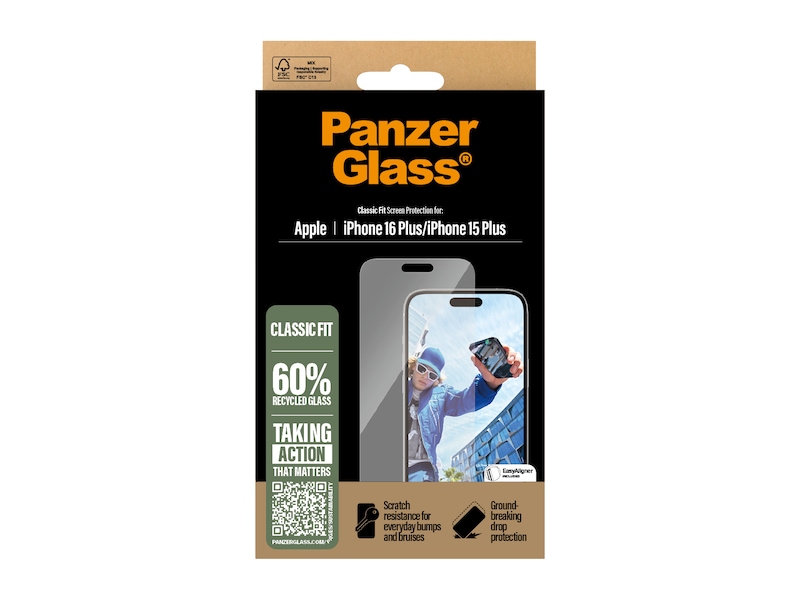 PanzerGlass iPhone 16 Plus skärmskydd Skärmskydd