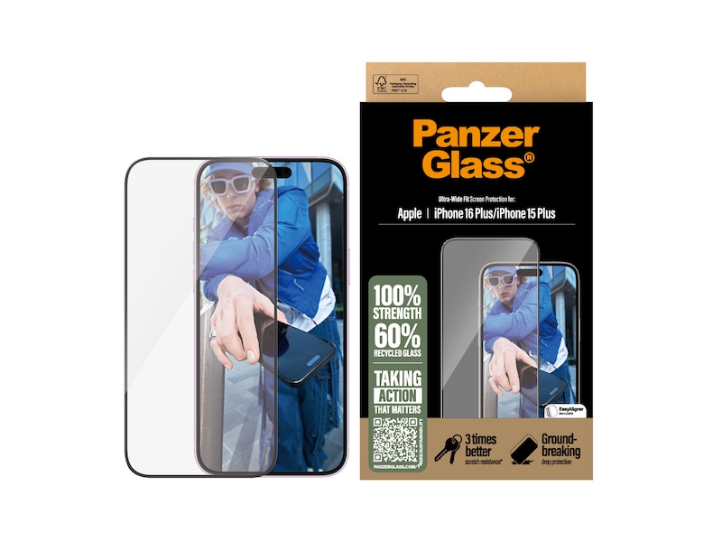 PanzerGlass iPhone 16 Plus skärmskydd Skärmskydd