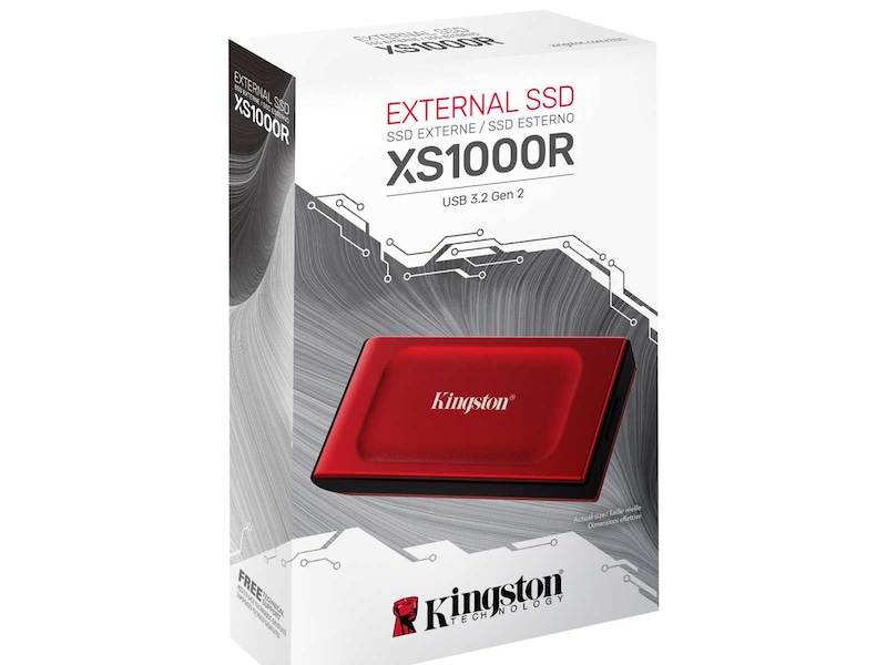 Kingston XS1000 SSD 1TB Röd SSD extern