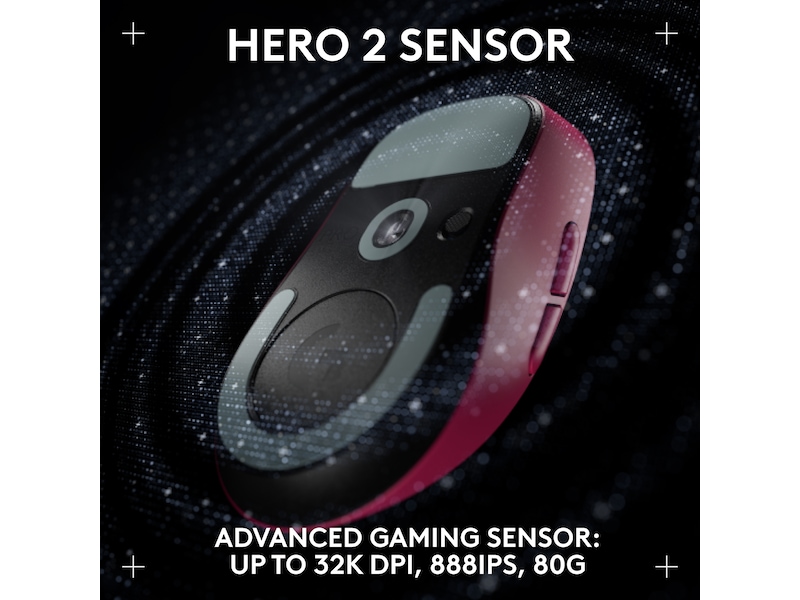 Logitech G Pro X Superlight 2 DEX trådlös gamingmus (rosa) Gamingmus