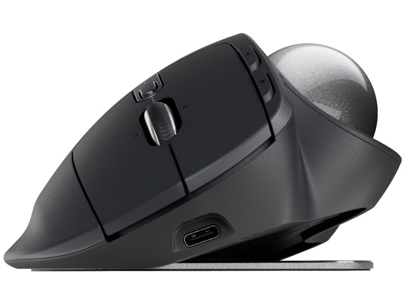 Logitech MX Ergo S Advanced Trådlösmus Trackball (graphite) Ergonomi