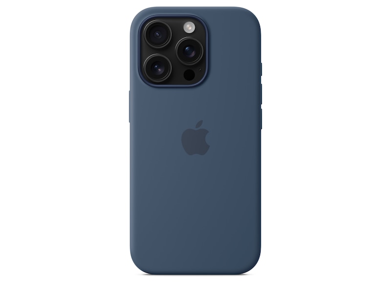 Apple iPhone 16 Pro Silikonskal (denim) Skydd