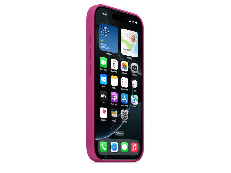 Apple iPhone 16 Pro Silikonskal (lila fuchsia) Skydd