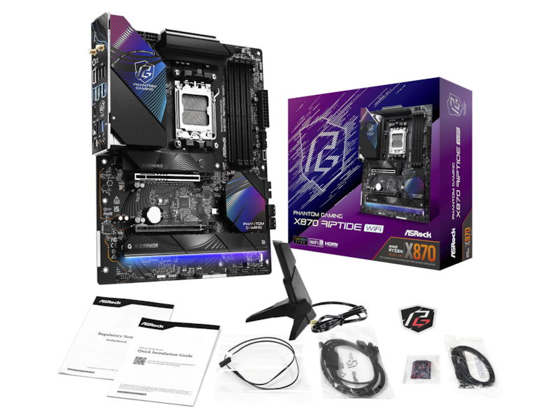 ASRock X870 Phantom Gaming Riptide WiFi Moderkort AMD Socket