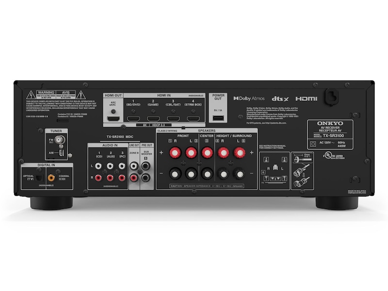 Onkyo TX-SR3100 AV-receiver Receiver