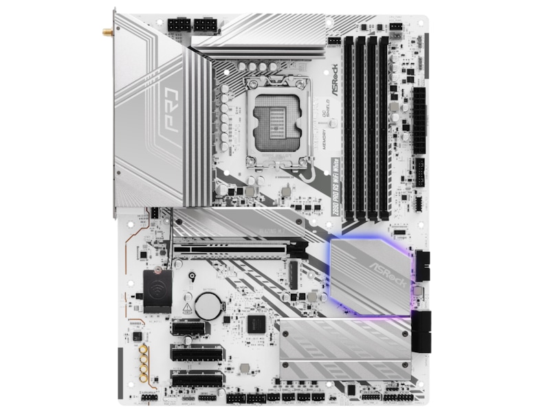 ASRock Z890 PRO RS WIFI Moderkort (vit) Intel Socket