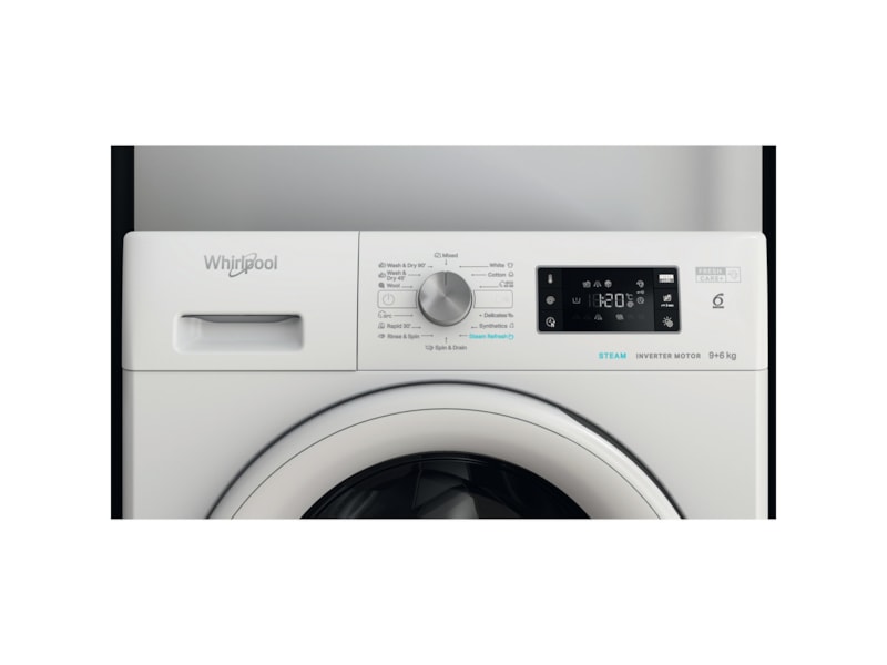 Whirlpool FFWDB 964369 WV EE tvätt-tork (vit) Tvätt/tork kombimaskin