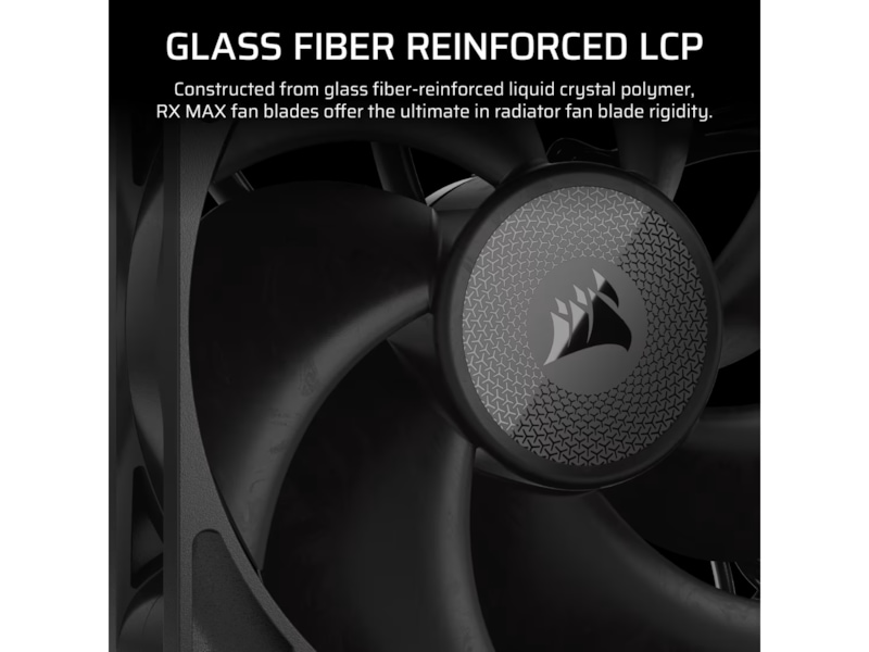 Corsair iCUE LINK RX140 MAX Fläkt 2pk (svart) Fläkt