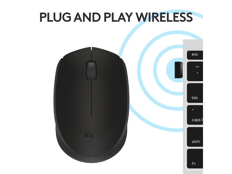 Logitech M171 Trådlös Mus Svart Mus