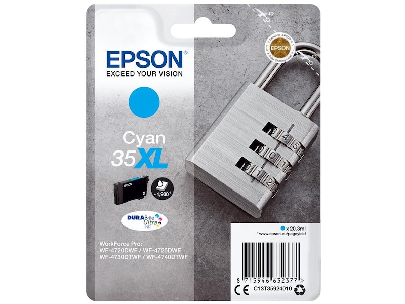 Epson Bläck 35XL Cyan Bläckpatron