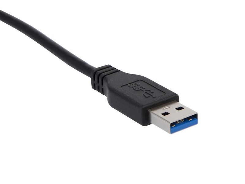 USB-A till USB-C kabel 2m (svart) USBkablar