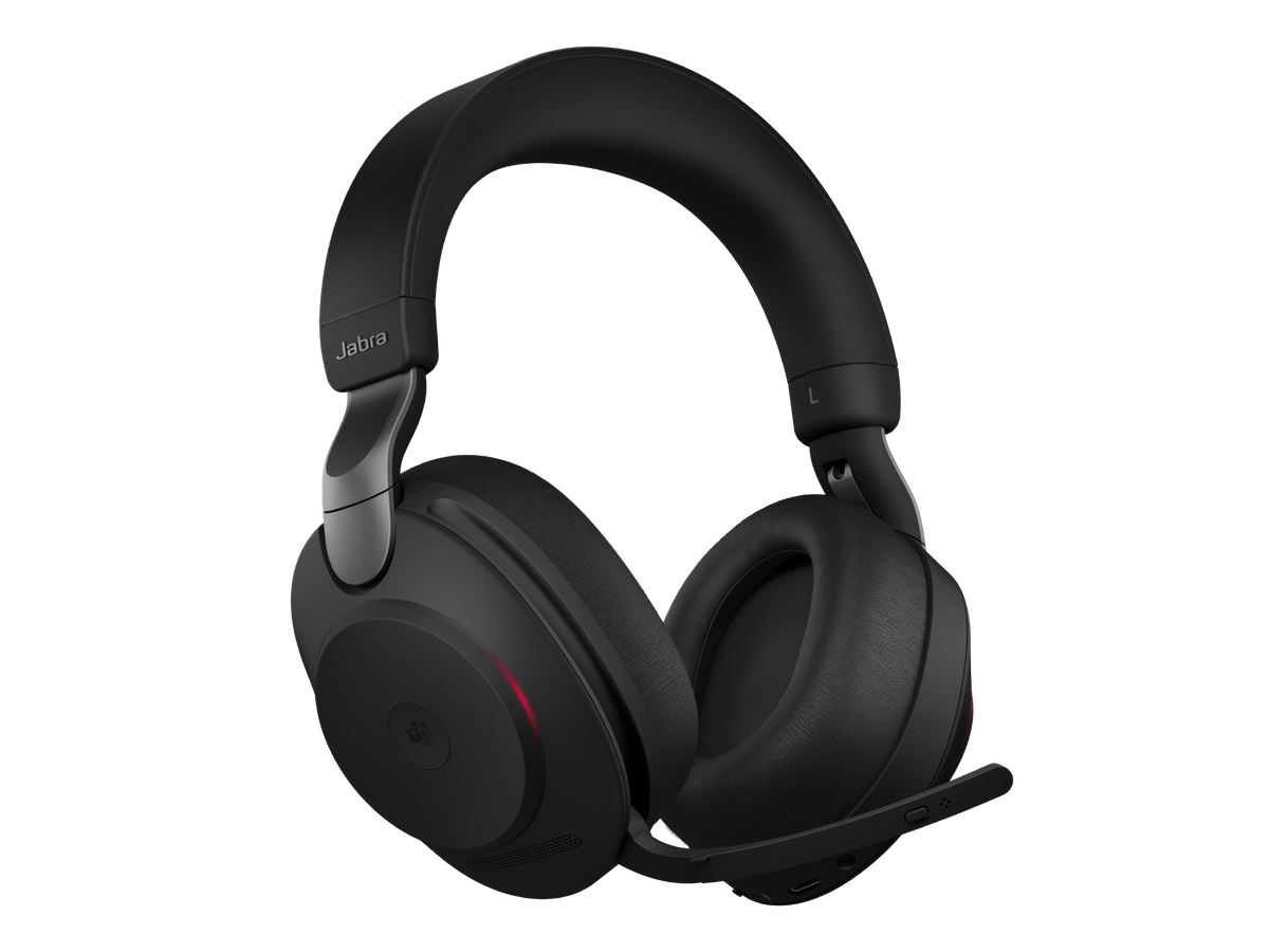 Jabra Evolve2 85, Link380a MS Stereo Black Headset trådlöst