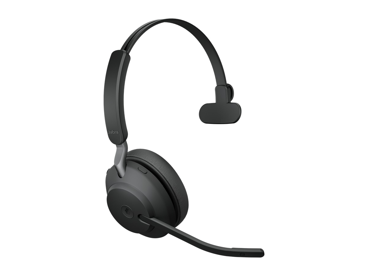 Jabra Evolve2 65, Link380a MS Mono Black Headset trådlöst