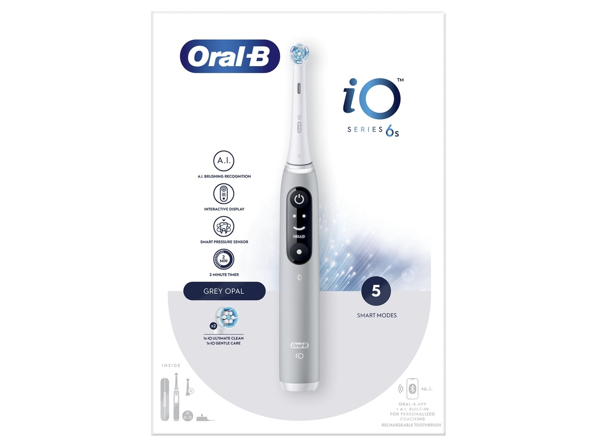 Oral-B iO 6S Eltandborste (grå) Tandvård