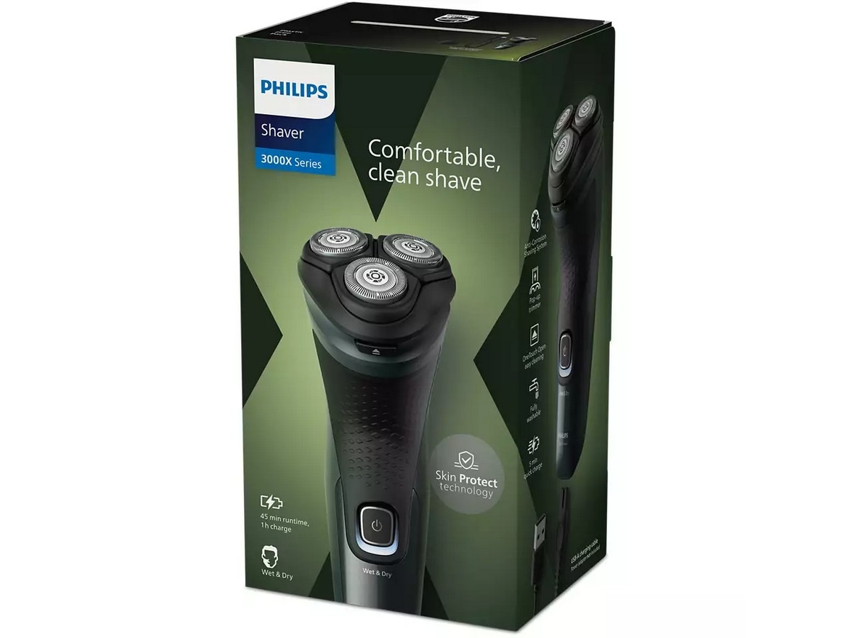 Philips Shaver X3052/00 Elektrisk rakapparat för vått och torrt bruk Rakapparat