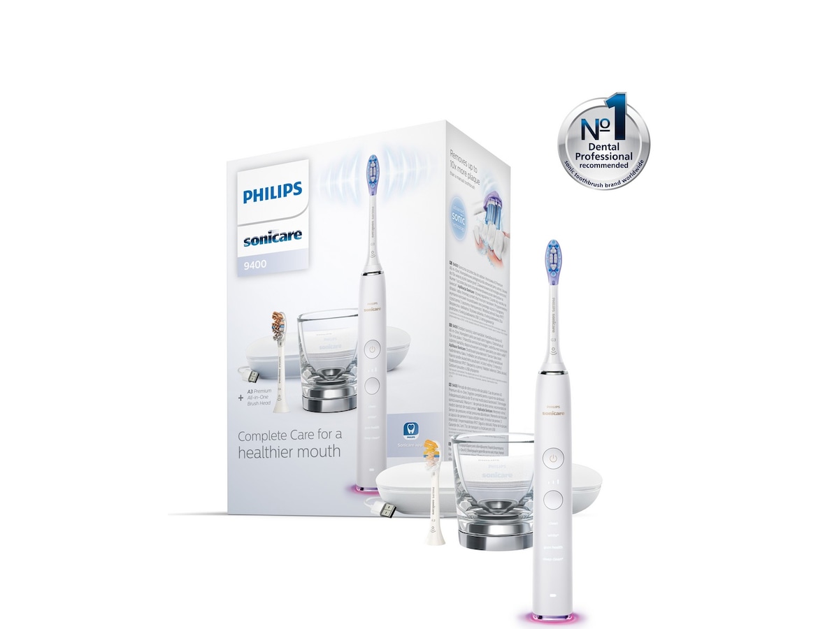 Philips DiamondClean Smart 9400 Sonic eltandborste HX9917/88 (vit) Tandvård