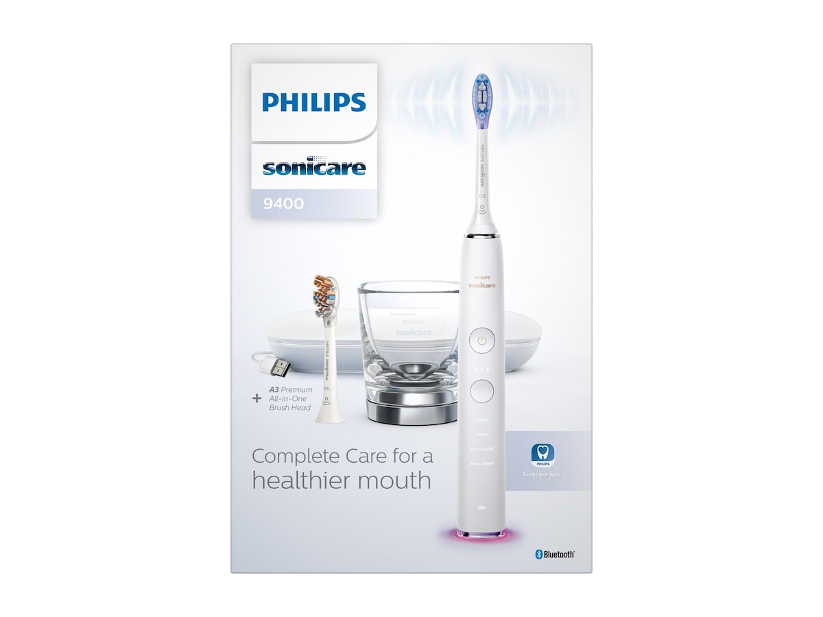 Philips DiamondClean Smart 9400 Sonic eltandborste HX9917/88 (vit) Tandvård