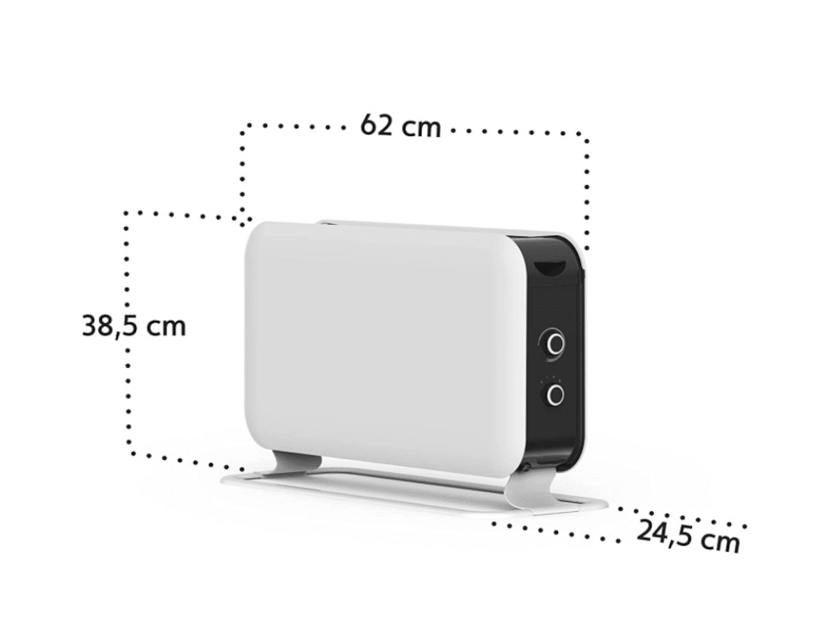 Mill Instant Max golvelement 2200W Mec (vit) Värmeelement/fläkt