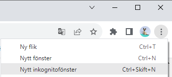 Hur du väljer inkognitoläge