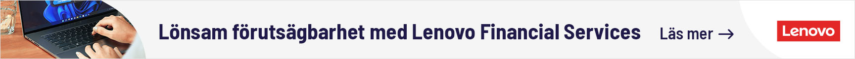 Hyr dina produkter med Lenovo Financial Services