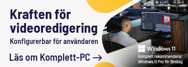 Komplett-PC anpassad för videoredigering