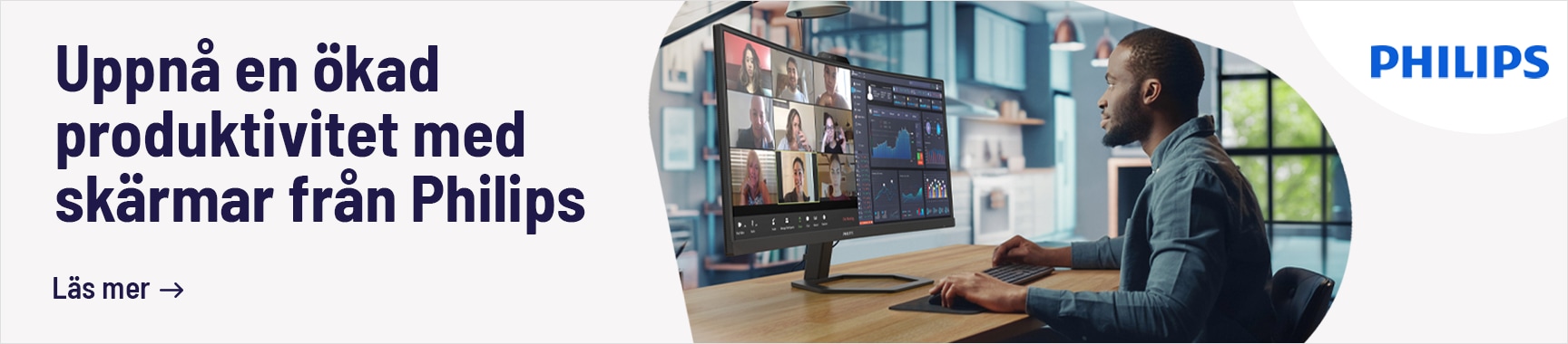 Philips för företag. Se deras utbud av datorskärmar