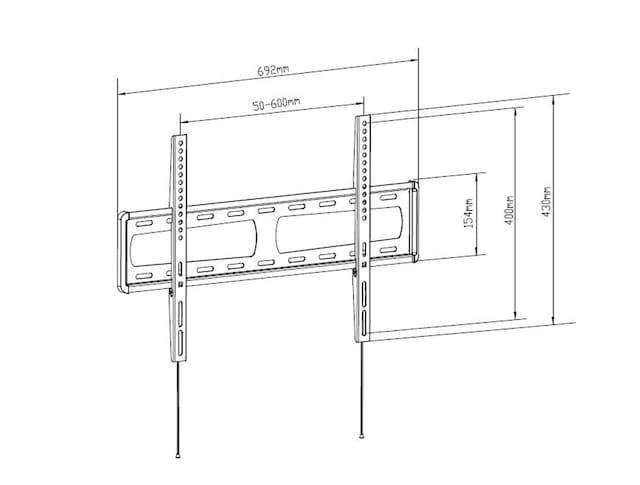 Line drawing of wallmount